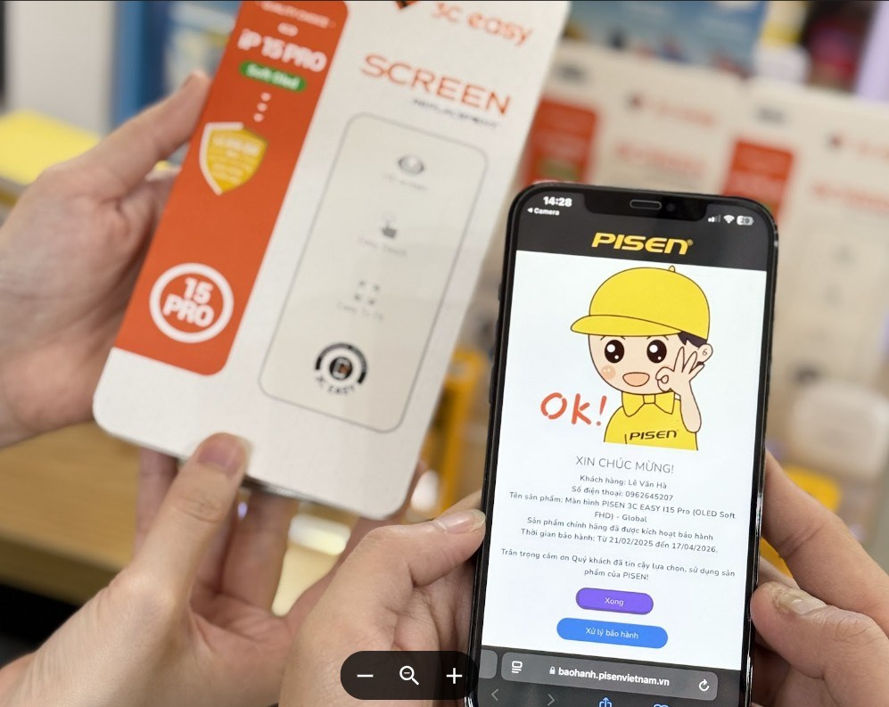 PISEN TRIỂN KHAI GIẢI PHÁP MÀN HÌNH CHUẨN GỐC THAY THẾ CHO IPHONE